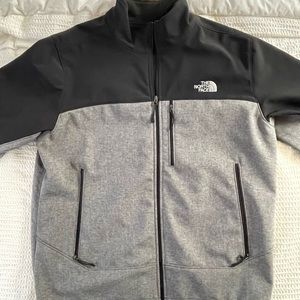 North Face Polyester Jacket Grey and Black